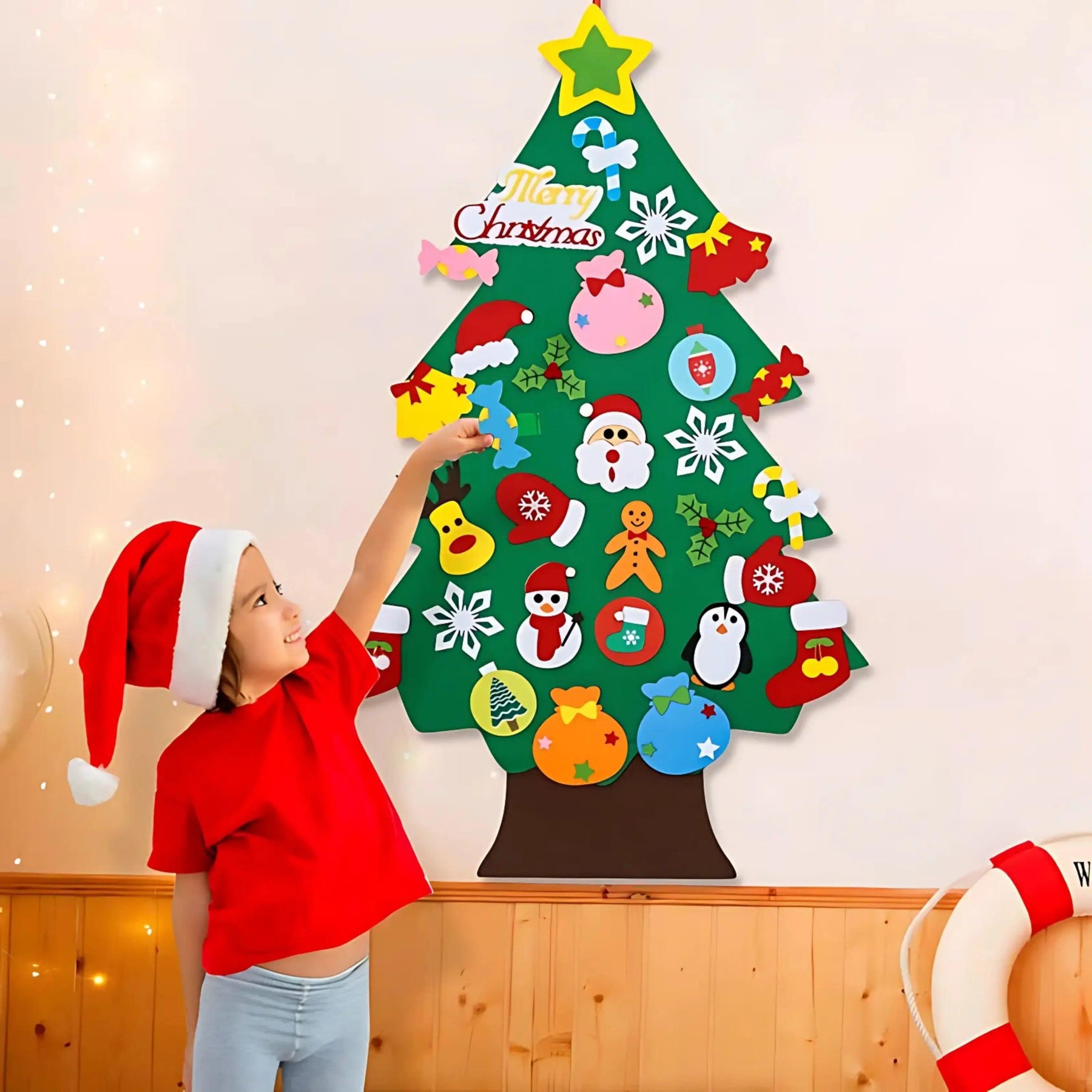 Árvore de Natal Infantil Montessori de Feltro - ZBaby