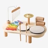 Brinquedo Bateria Infantil Montessori - Instrumentos Musicais de Madeira - ZBaby