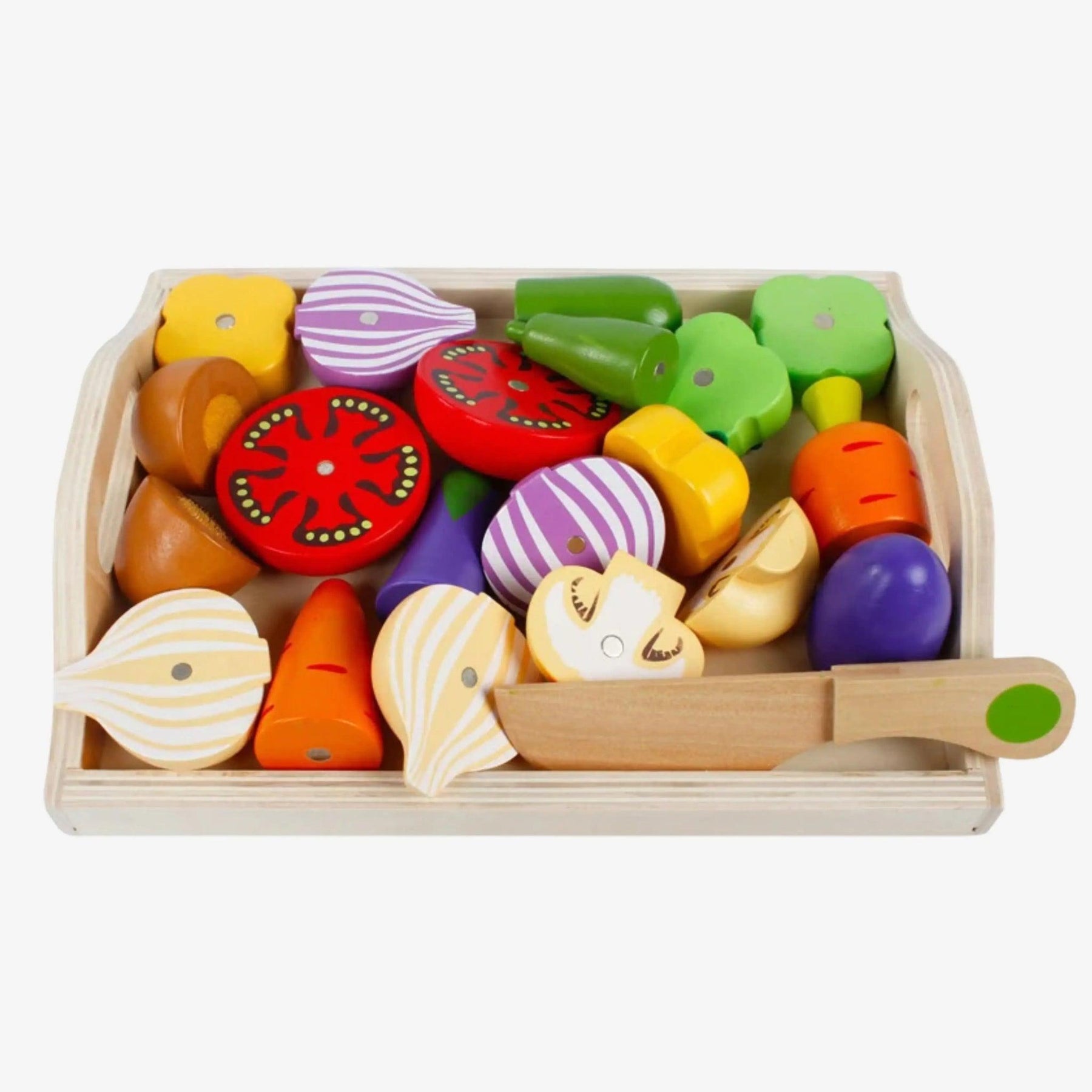 Brinquedo Cozinha Infantil Montessori - Frutas e Comidas de Madeira - ZBaby