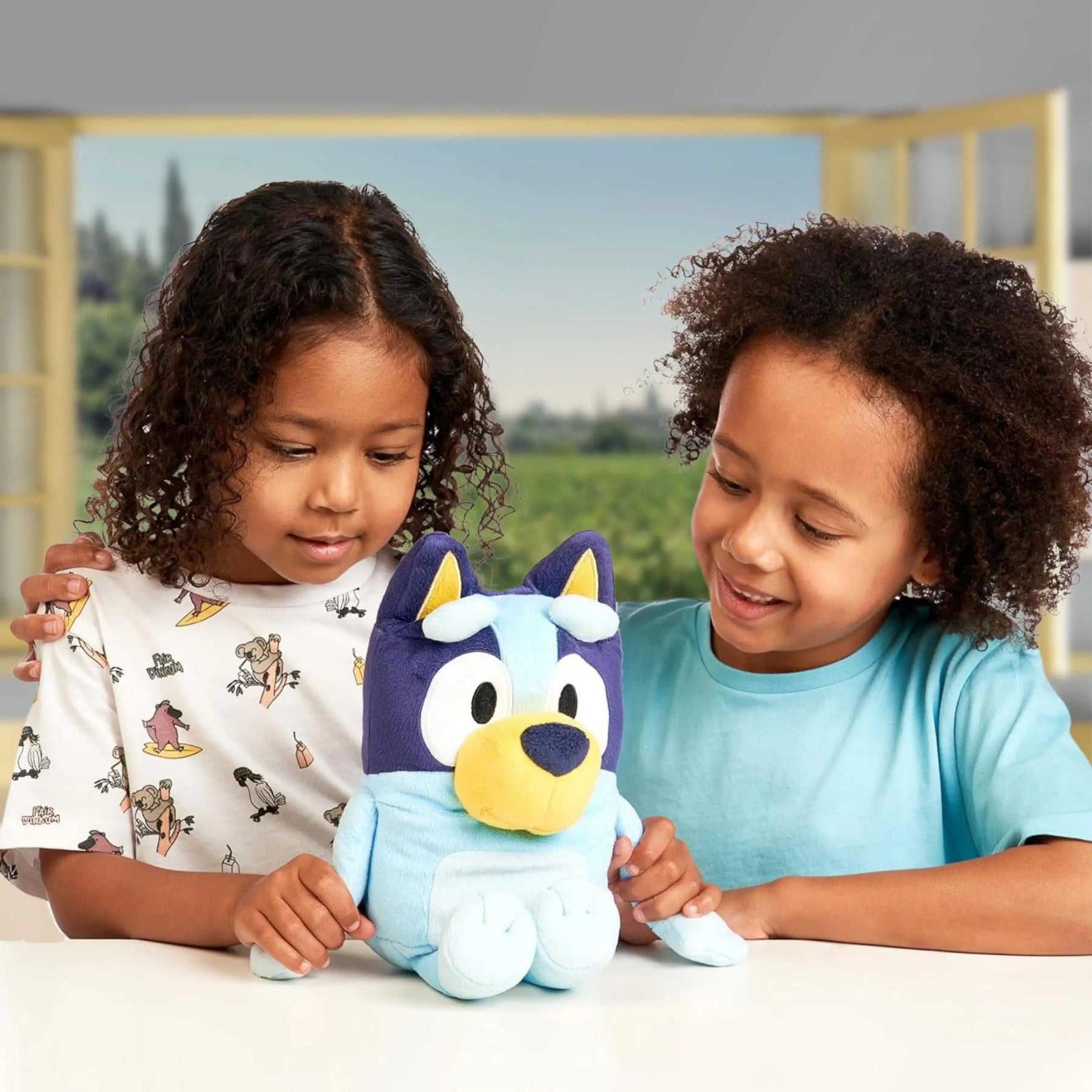 Brinquedo de Pelúcia Bluey Infantil - Canta e Fala em Inglês - ZBaby