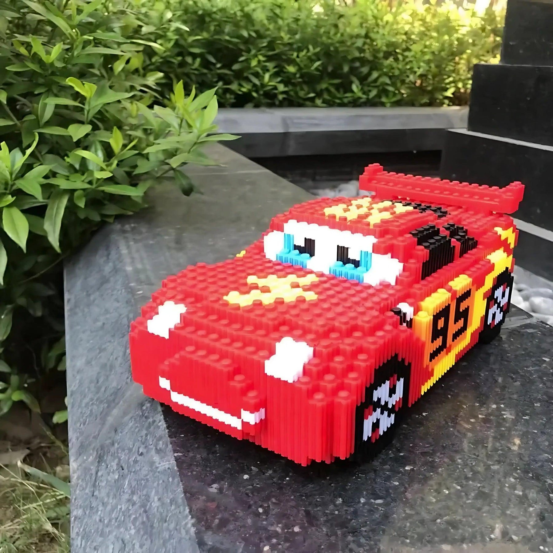 Brinquedo Lego Relâmpago Mcqueen Infantil - Carrinho de Montar - ZBaby