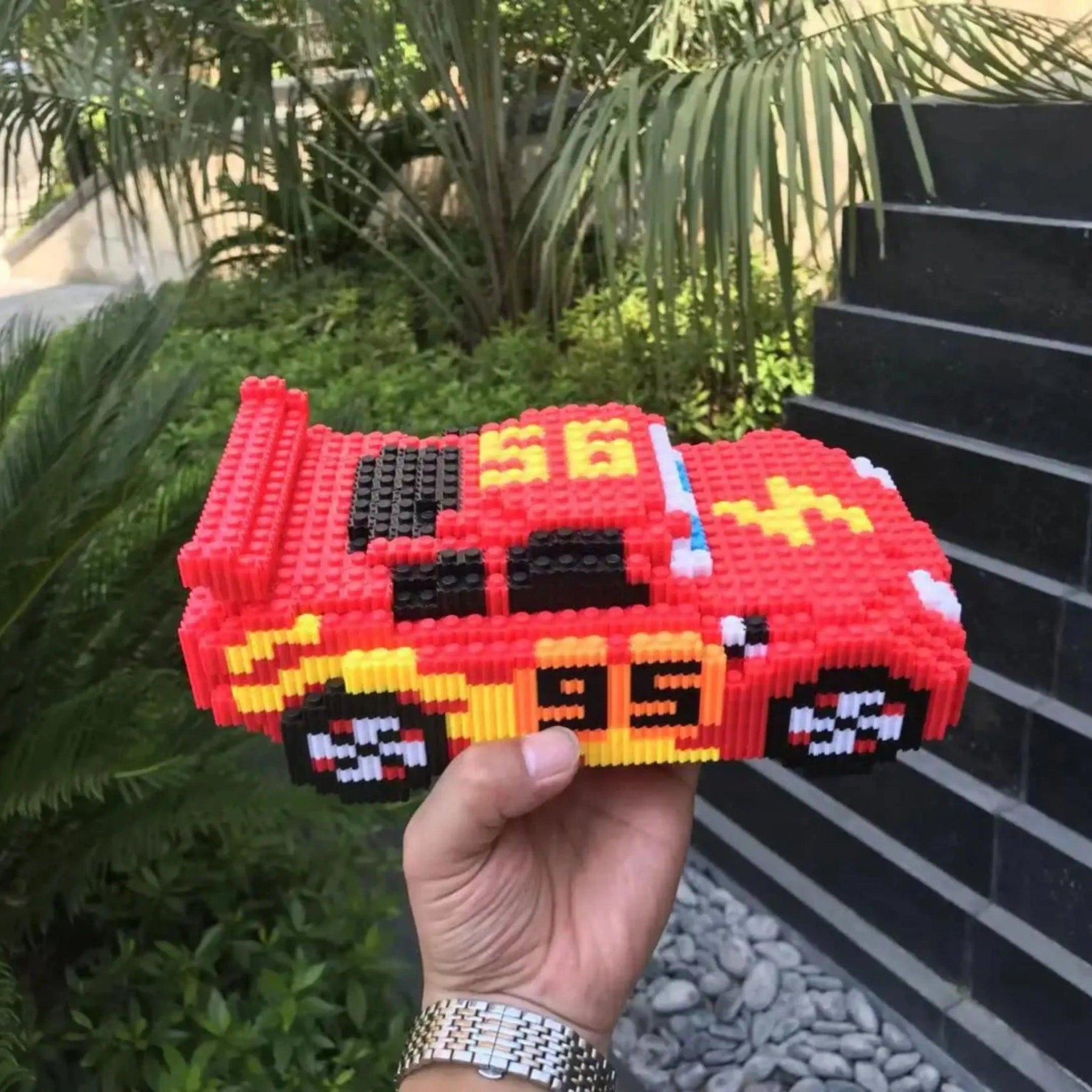 Brinquedo Lego Relâmpago Mcqueen Infantil - Carrinho de Montar - ZBaby