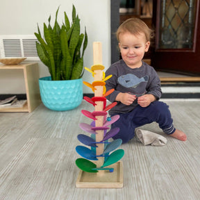 Brinquedo Montessori Árvore Sonora Arco íris - ZBaby