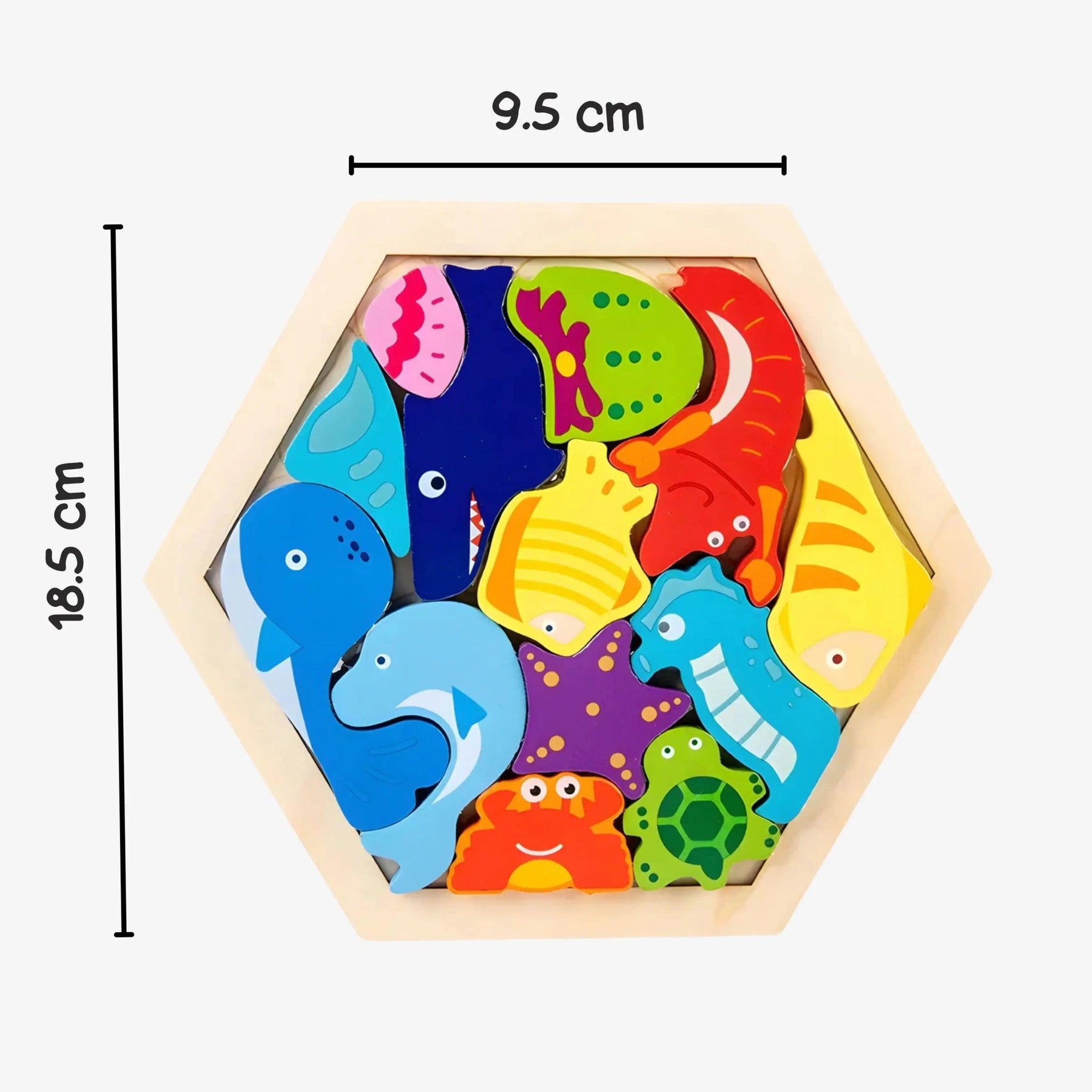 Brinquedo Montessori Quebra Cabeça de Madeira em 3D - ZBaby