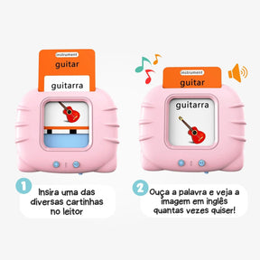 Brinquedo para Aprender Inglês - Leitor de Cartas com Som - ZBaby