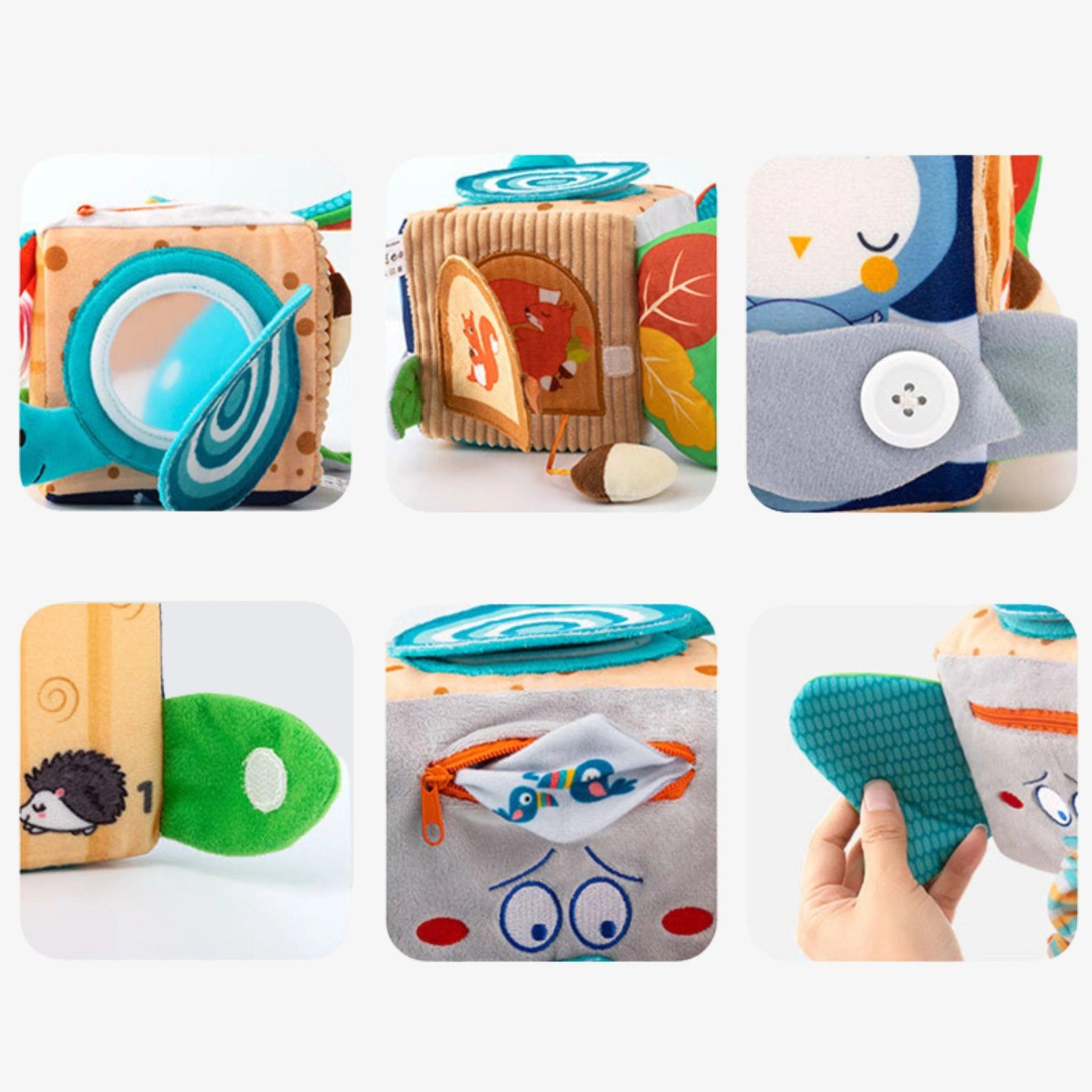 Brinquedo Sensorial Cubo Divertido para Bebês - ZBaby