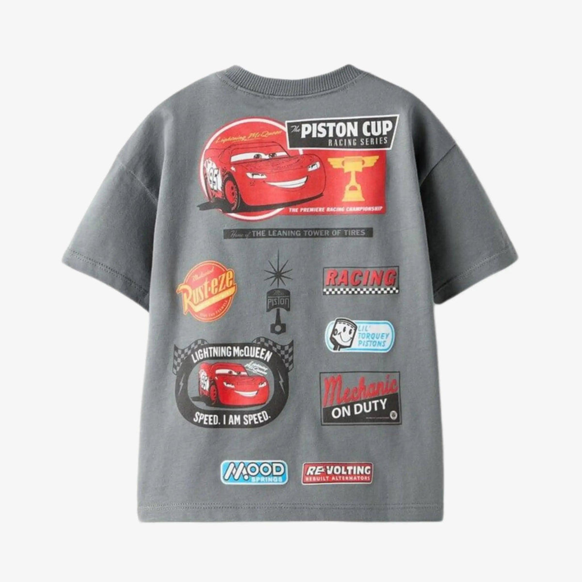 Camiseta Infantil Relâmpago Mcqueen Corrida - ZBaby