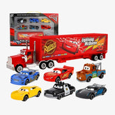 Kit Carrinho de Brinquedo Relâmpago Mcqueen - 7 Peças - ZBaby