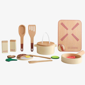 Kit Cozinha Infantil de Brinquedo em Madeira Montessori - ZBaby