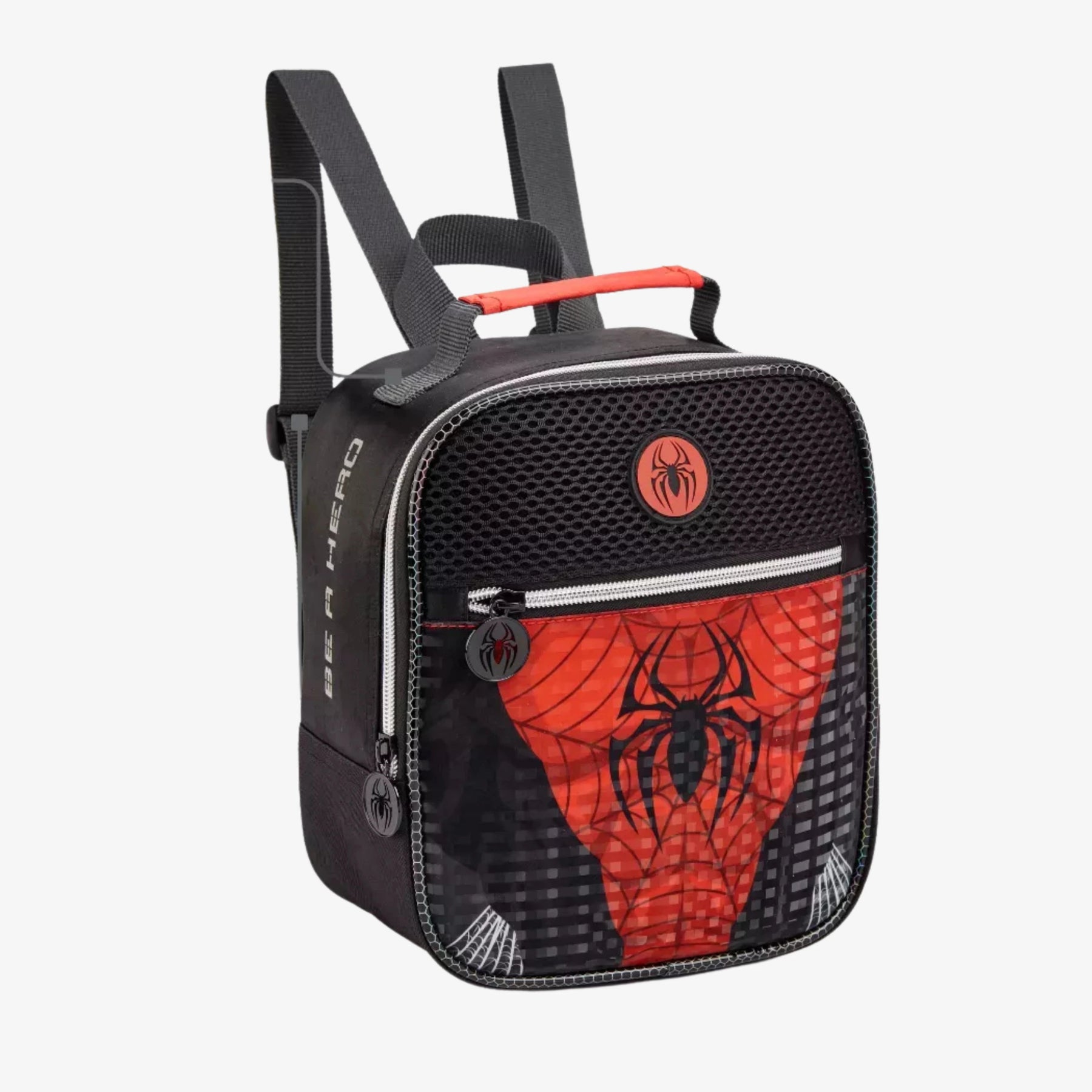 Kit Mochila Homem Aranha de Rodinha com Lancheira e Estojo Escolar - ZBaby