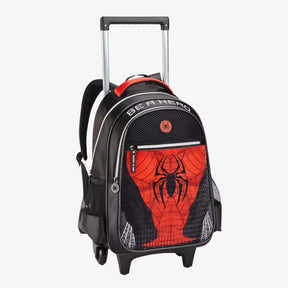 Kit Mochila Homem Aranha de Rodinha com Lancheira e Estojo Escolar - ZBaby