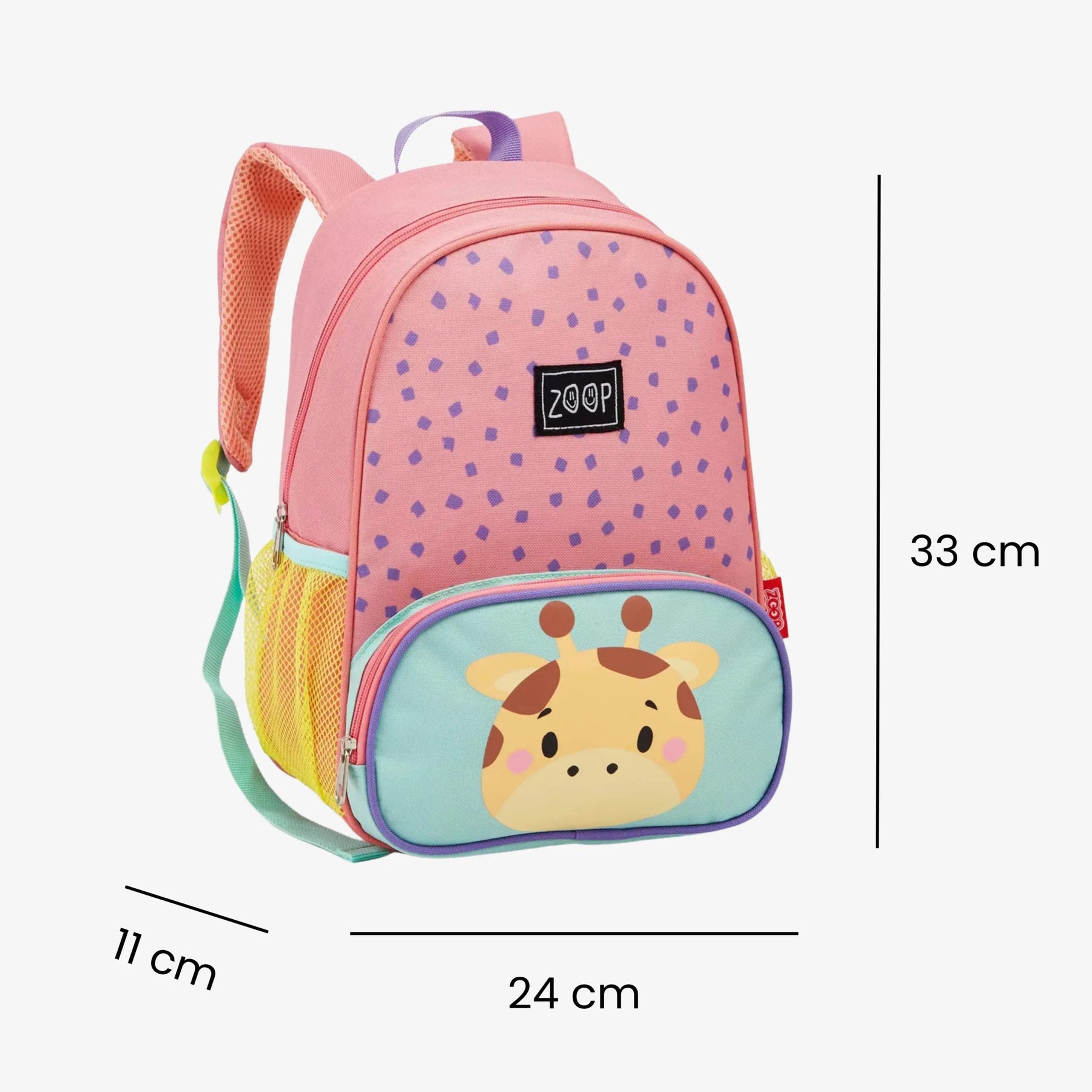 Kit Mochila Infantil Girafa Menina com Lancheira Escolar - ZBaby