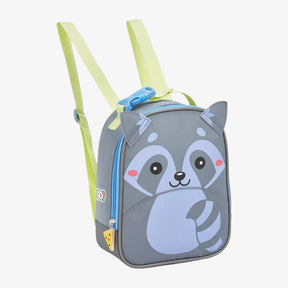 Kit Mochila Infantil Guaxinim com Lancheira e Estojo Escolar - ZBaby