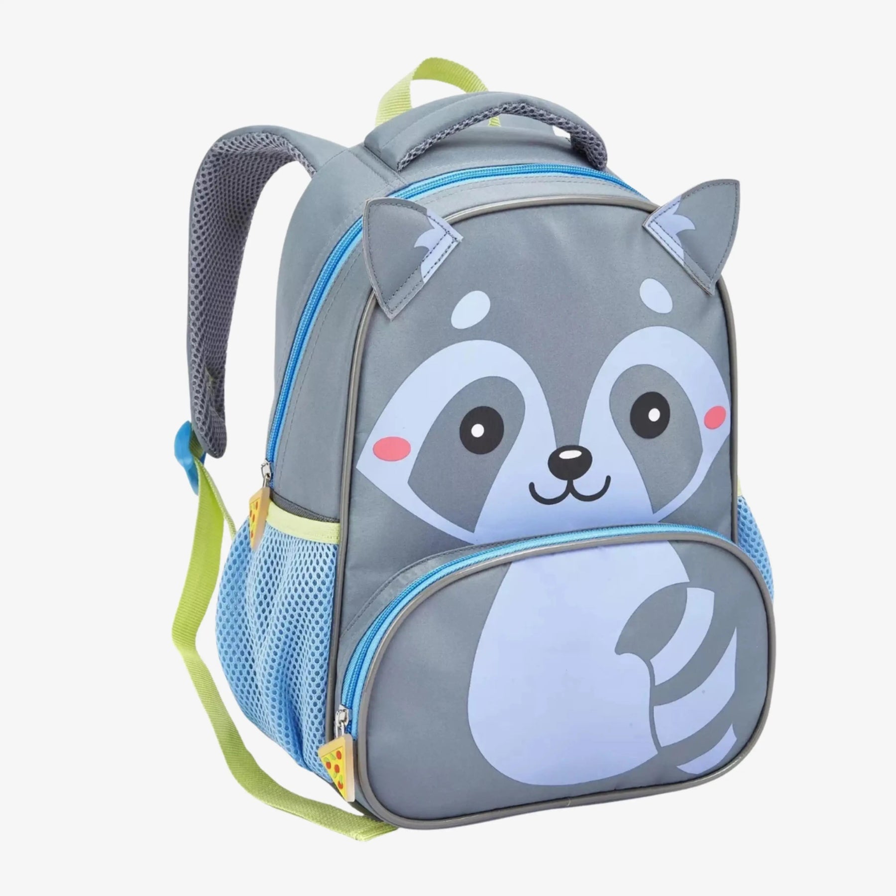 Kit Mochila Infantil Guaxinim com Lancheira e Estojo Escolar - ZBaby