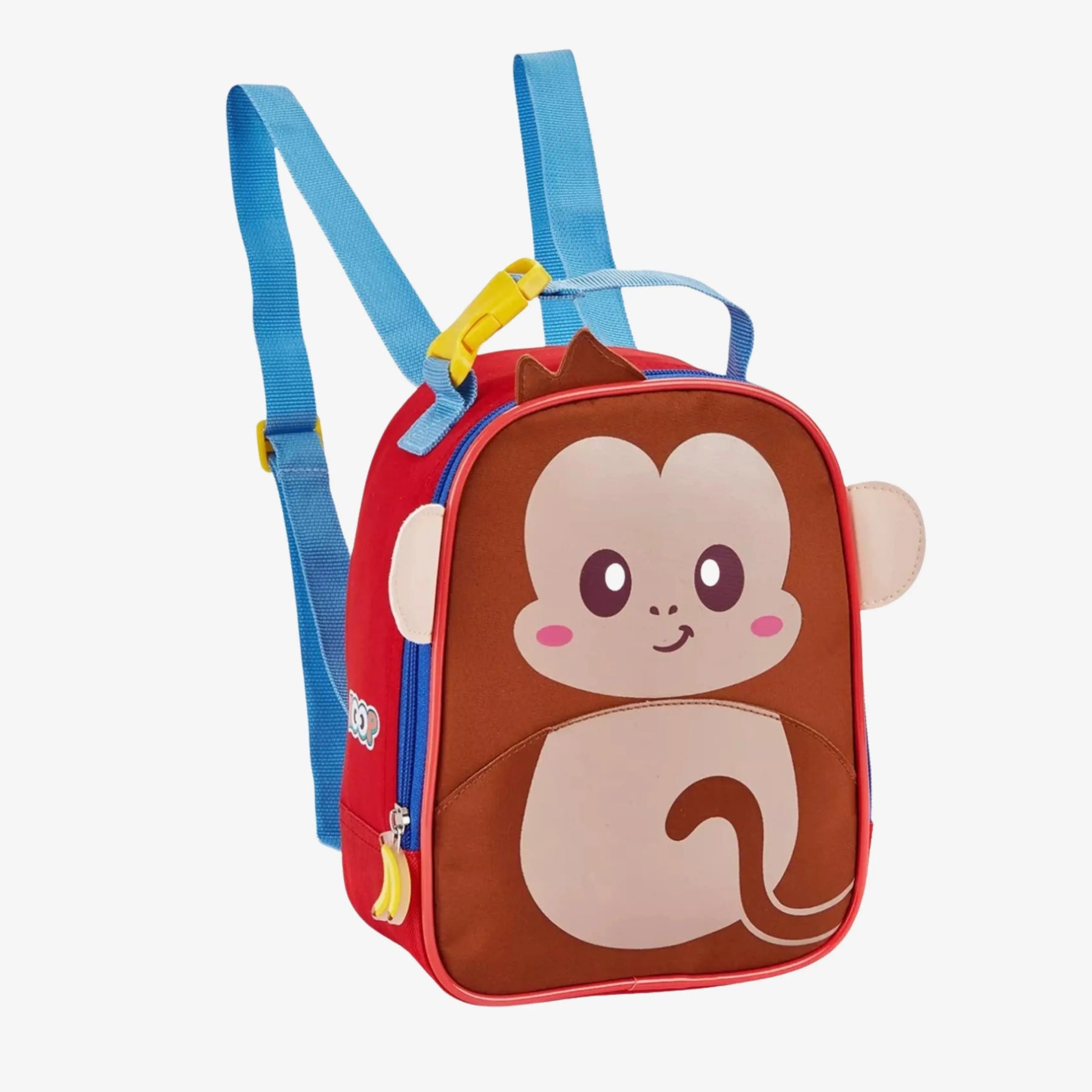 Kit Mochila Infantil Macaco com Lancheira e Estojo Escolar - ZBaby