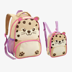 Kit Mochila Infantil Oncinha Menina com Lancheira Escolar - ZBaby