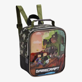 Kit Mochila Minecraft de Rodinha com Lancheira e Estojo Escolar - ZBaby