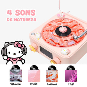 Luminária Caixa de Som Hello Kitty - Bluetooth com Led RGB - ZBaby