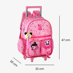 Mochila Luluca Escolar de Rodinha - ZBaby