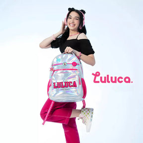 Mochila Luluca Escolar Holográfica - ZBaby