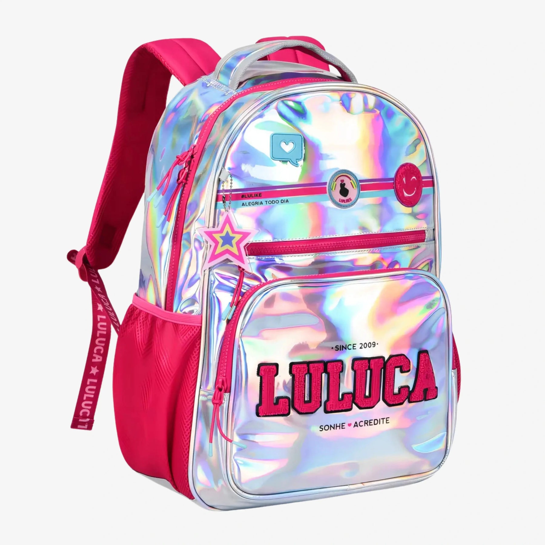 Mochila Luluca Escolar Holográfica - ZBaby