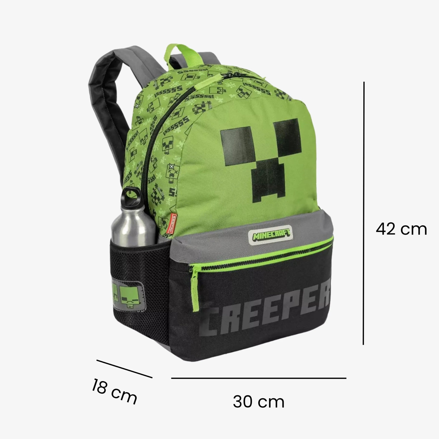 Mochila Minecraft Infantil Escolar de Costas - ZBaby