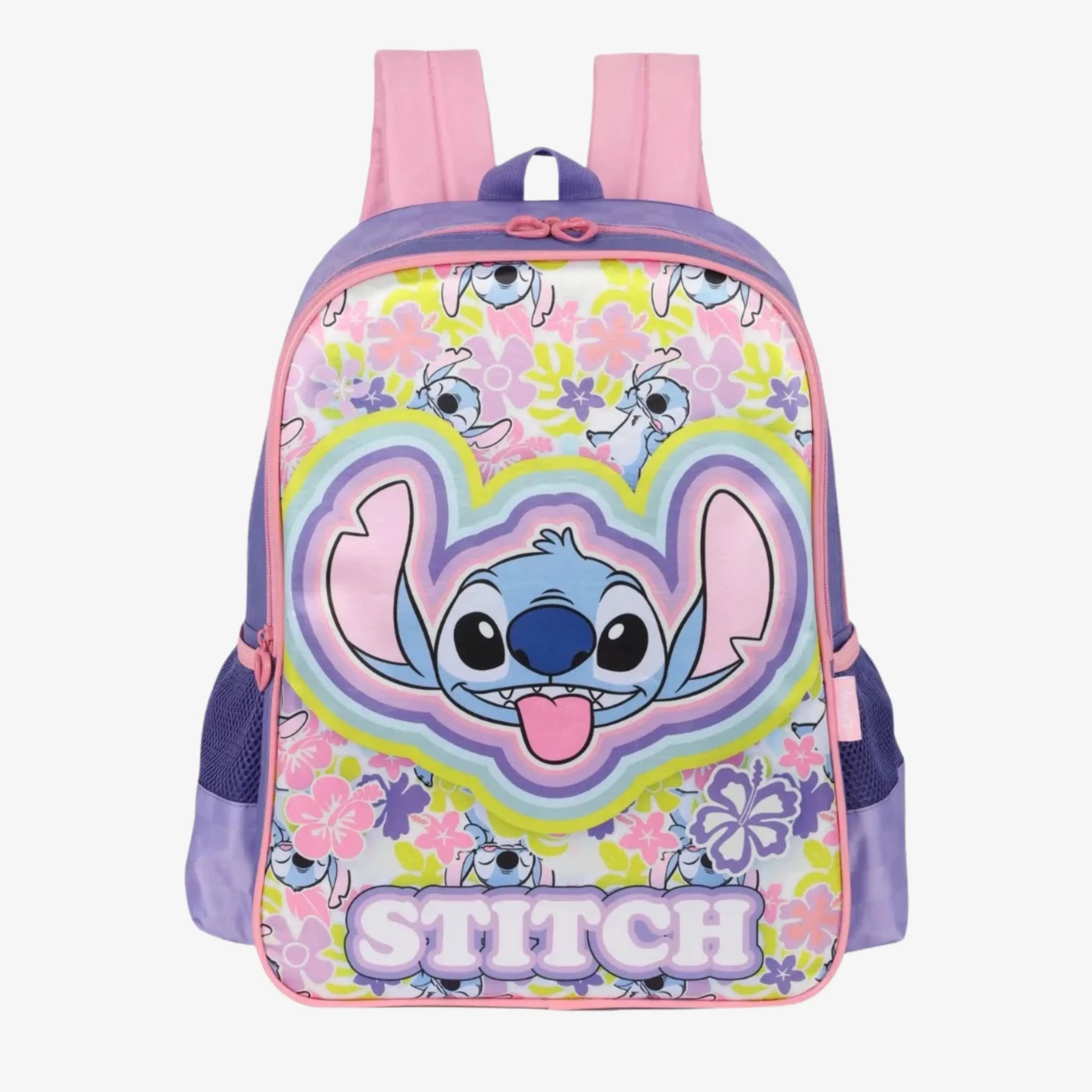 Mochila Stitch Escolar Infantil de Costas Menina - ZBaby