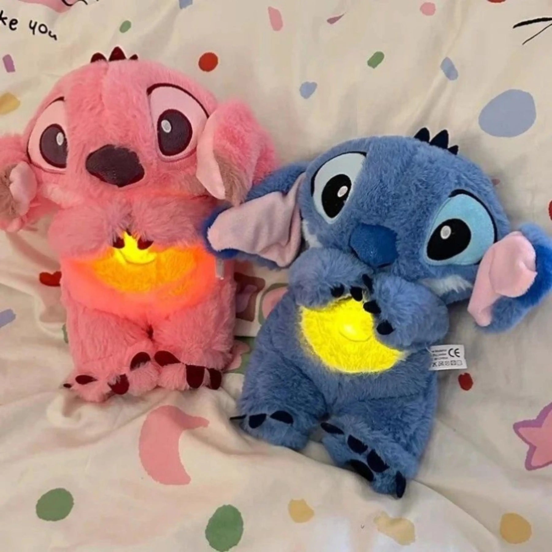 Pelúcia Stitch que Respira com Luz para Ansiedade - ZBaby