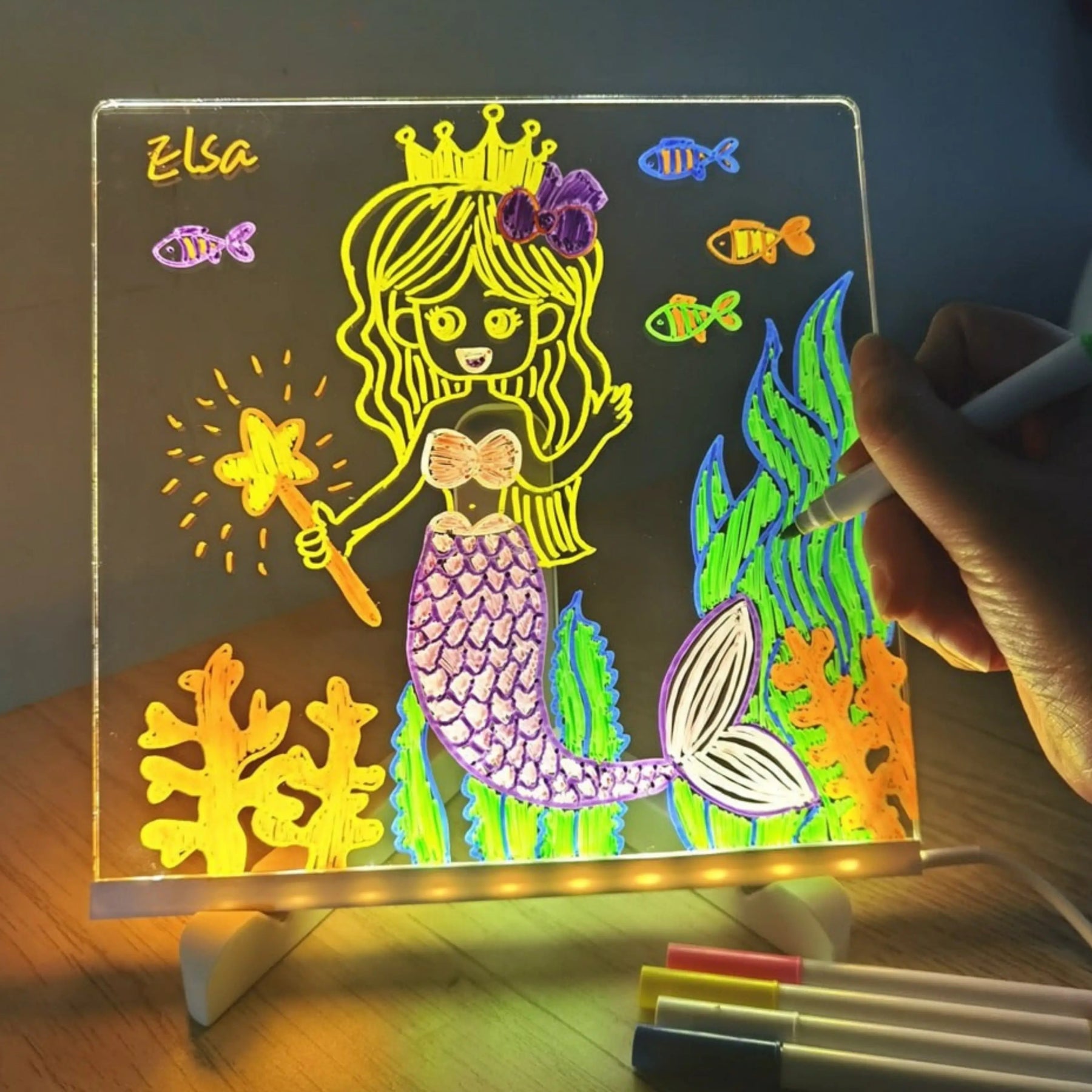 Quadro para Desenhar Infantil com Luz LED - ZBaby