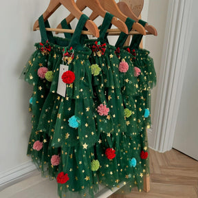 Vestido Árvore de Natal Infantil Verde - ZBaby