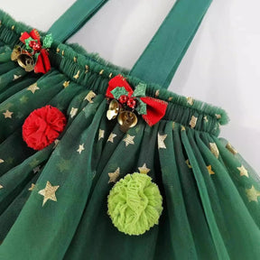 Vestido Árvore de Natal Infantil Verde - ZBaby