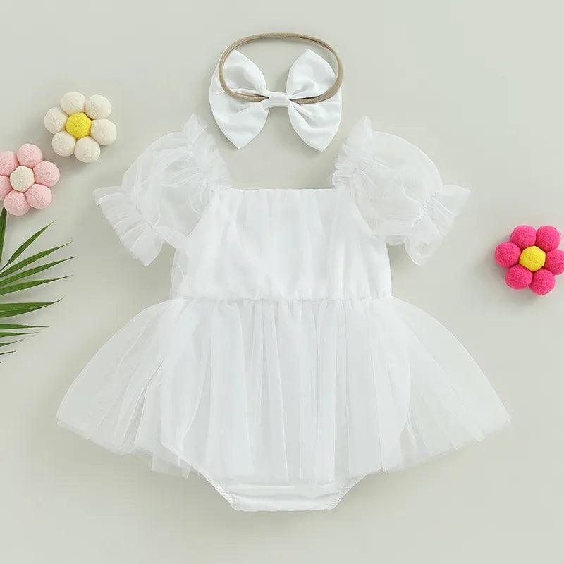 Vestido Body Bebê Menina com Lacinho - ZBaby