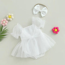 Vestido Body Bebê Menina com Lacinho - ZBaby