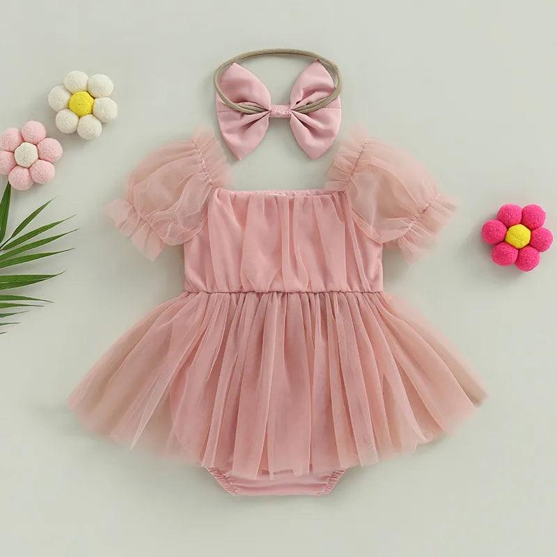 Vestido Body Bebê Menina com Lacinho - ZBaby