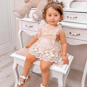 Vestido de Renda Bebê Menina - ZBaby