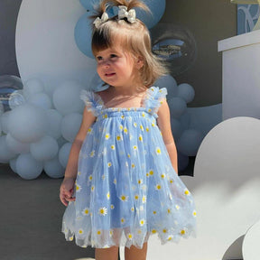 Vestido Floral Infantil Margaridas de Festa - ZBaby