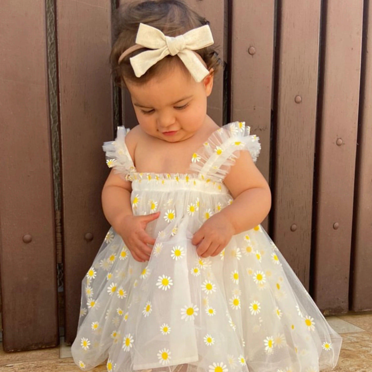 Vestido Floral Infantil Margaridas de Festa - ZBaby