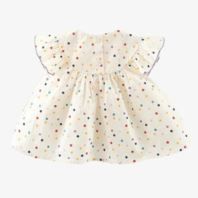 Vestido Infantil Bolinhas Bebê Menina - ZBaby