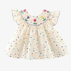 Vestido Infantil Bolinhas Bebê Menina - ZBaby