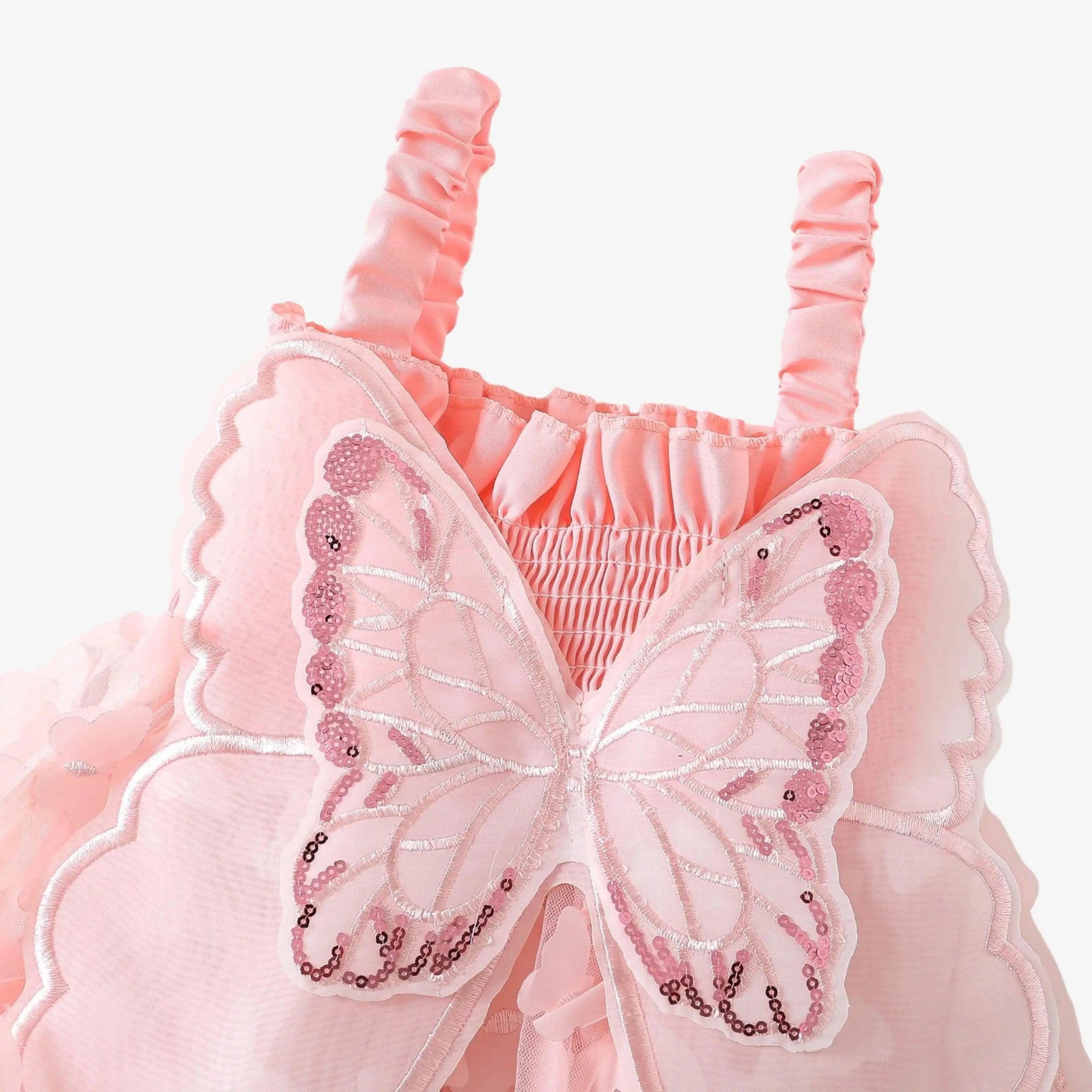 Vestido Infantil Borboletas Rosa para Festa - ZBaby