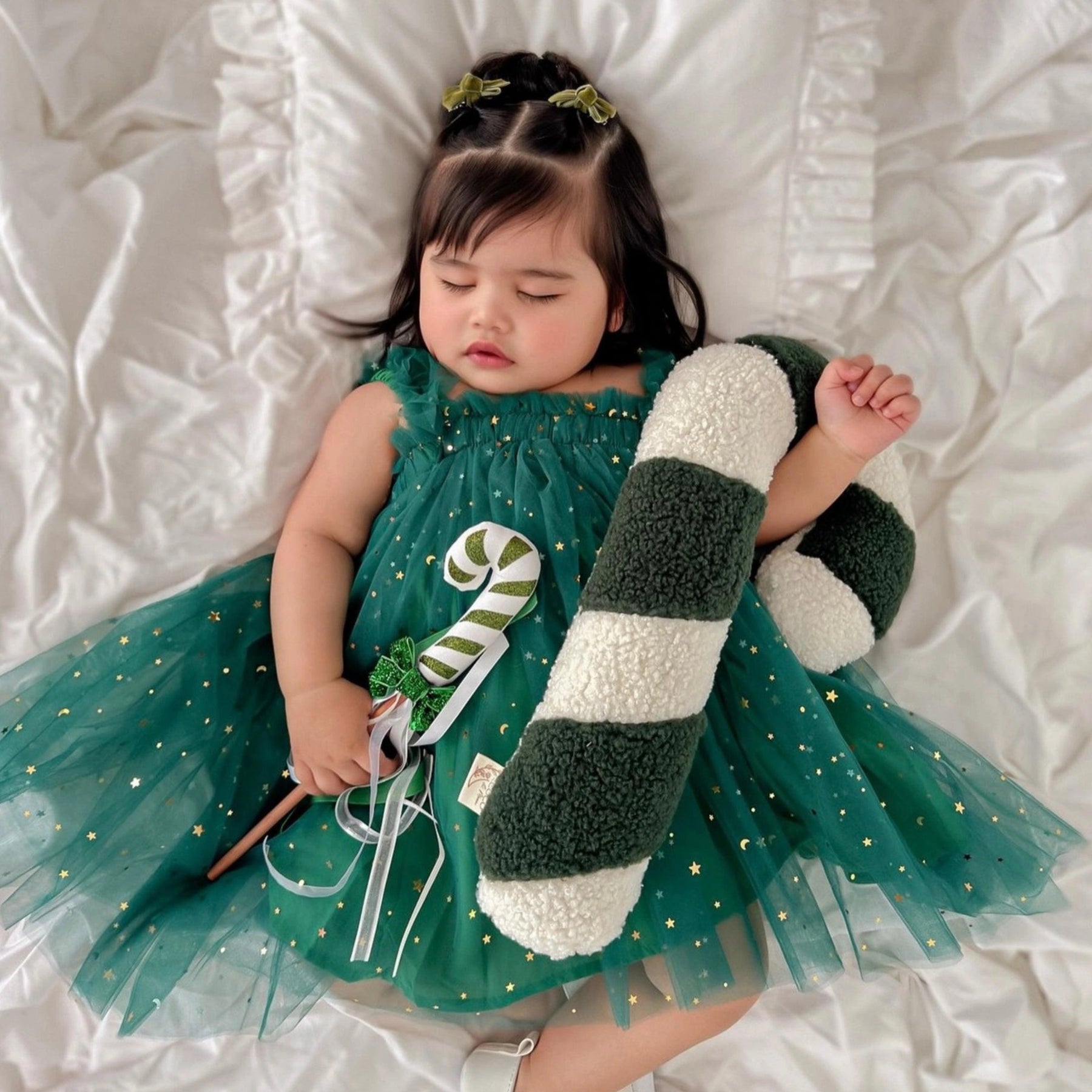 Vestido Infantil de Natal Verde - ZBaby