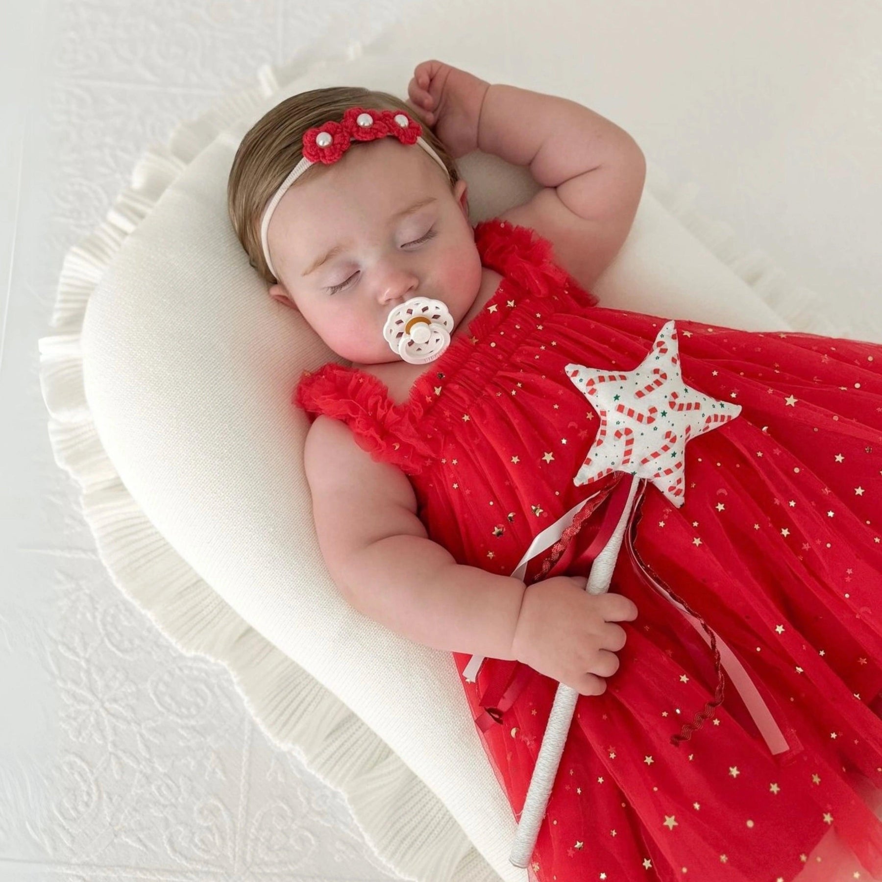 Vestido Infantil de Natal Vermelho - ZBaby