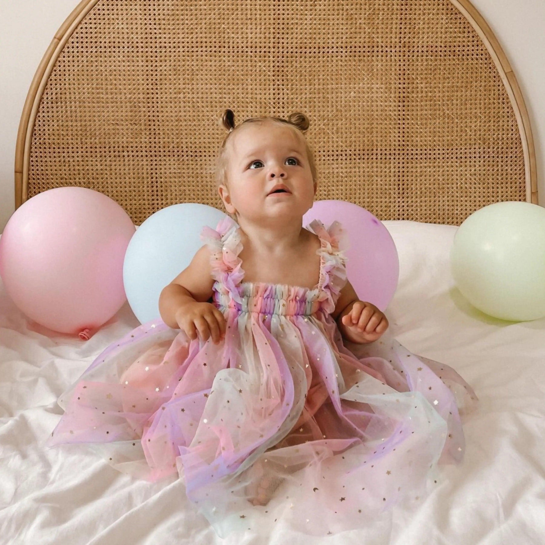 Vestido Infantil Festa com Estrelinhas - ZBaby