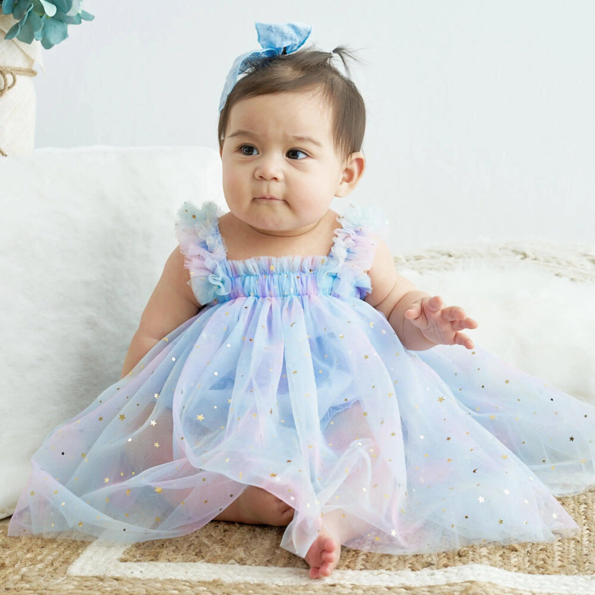 Vestido Infantil Festa com Estrelinhas - ZBaby