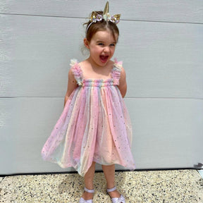 Vestido Infantil Festa com Estrelinhas - ZBaby