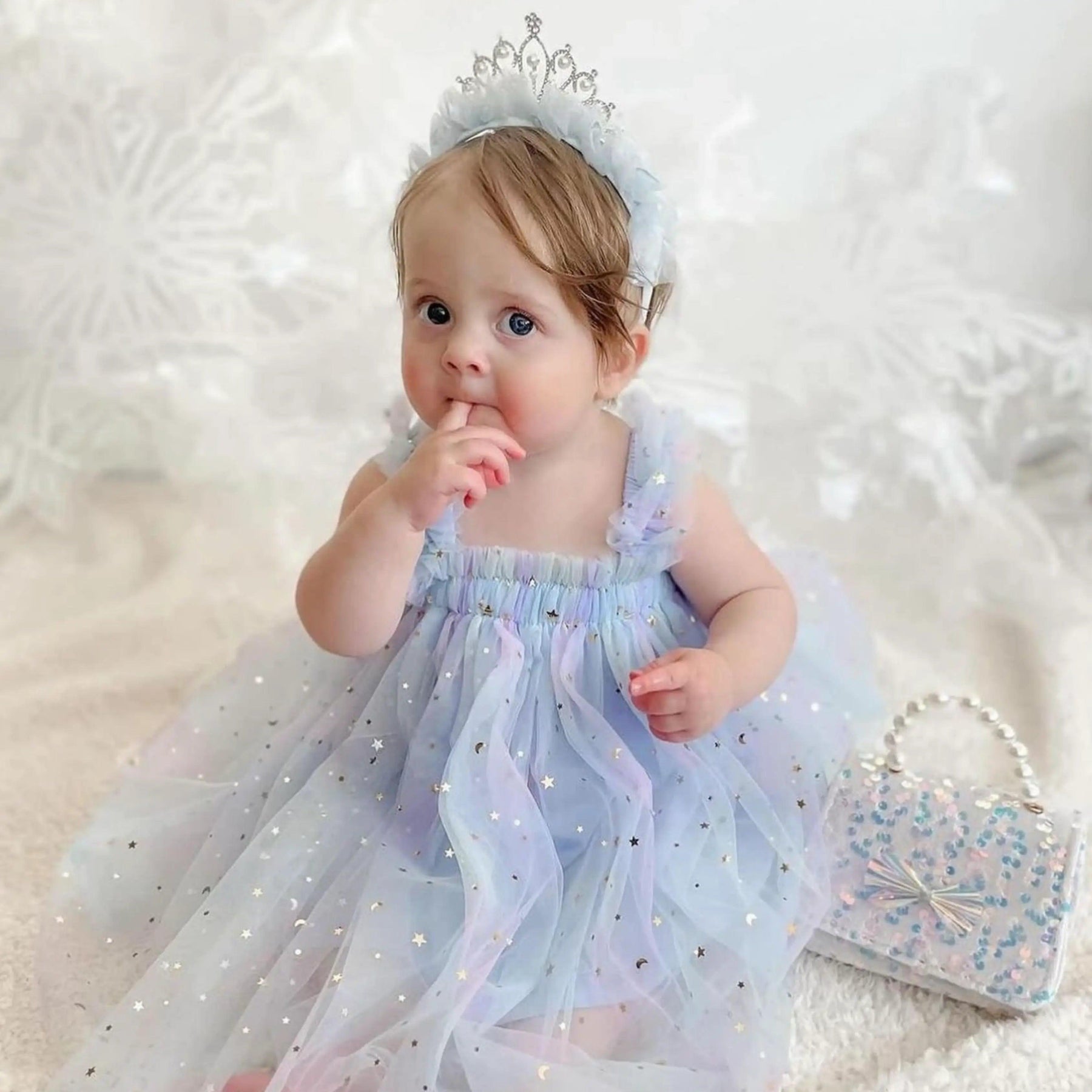 Vestido Infantil Festa com Estrelinhas - ZBaby